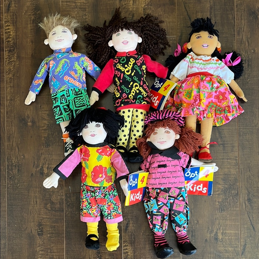 Colorful Kids Dolls Set